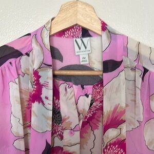 NWT Worthington floral blouse in size Petite Medium.